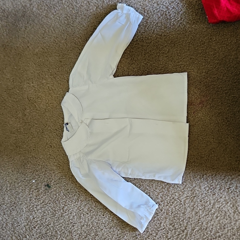 The Bailey Boys Size 24 month White Peter Pan collared shirt